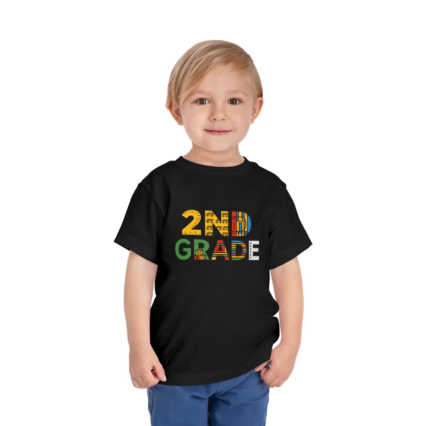 Copy of Happy First Day of School Toddler Tee, Kids School Shirt, Back to School Outfit, Rainbow Graphic Tee, Toddler Gift