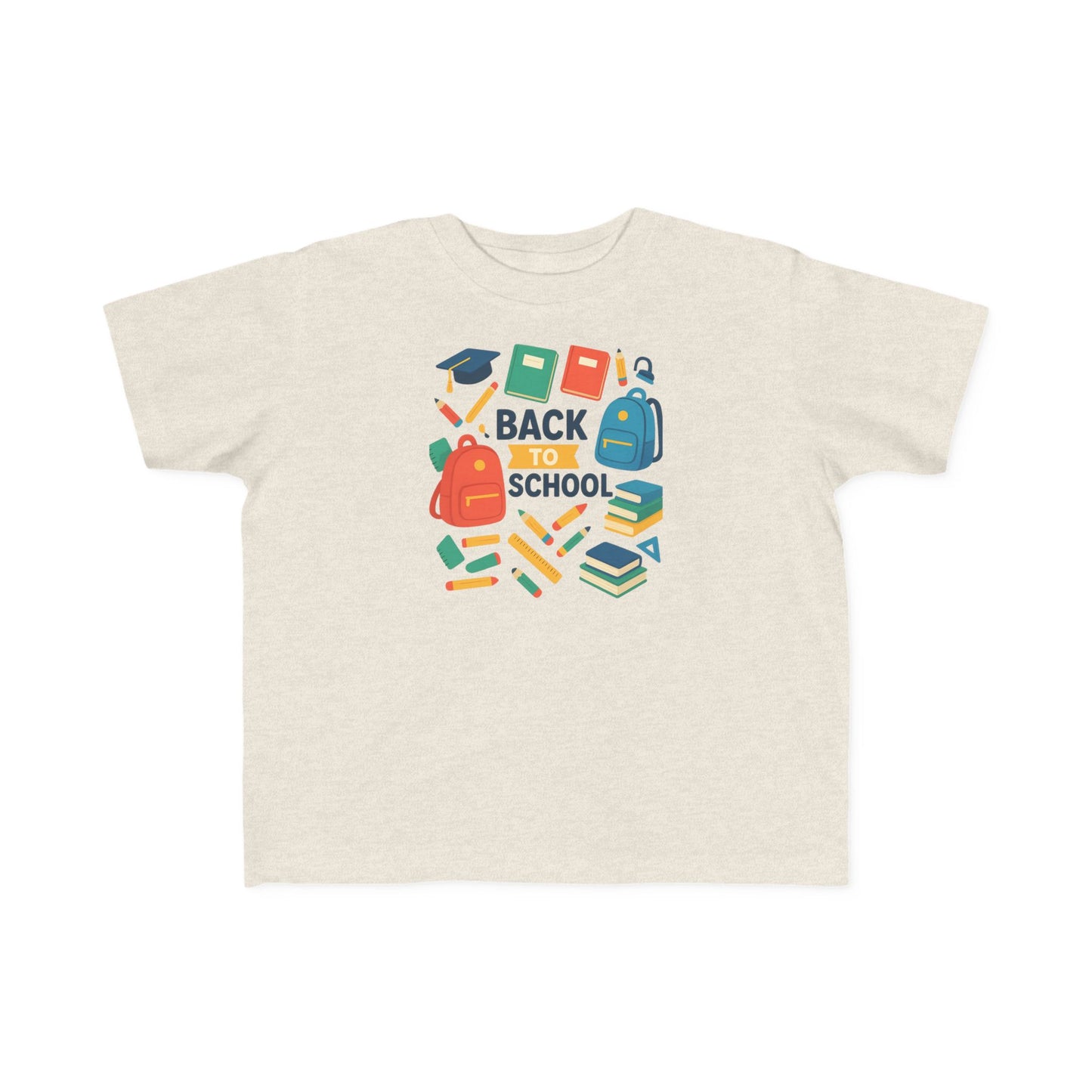 Happy First Day of School Toddler T-Shirt, Cute Kids Tee, Rainbow Design, Back to School Outfit, Toddler Gift