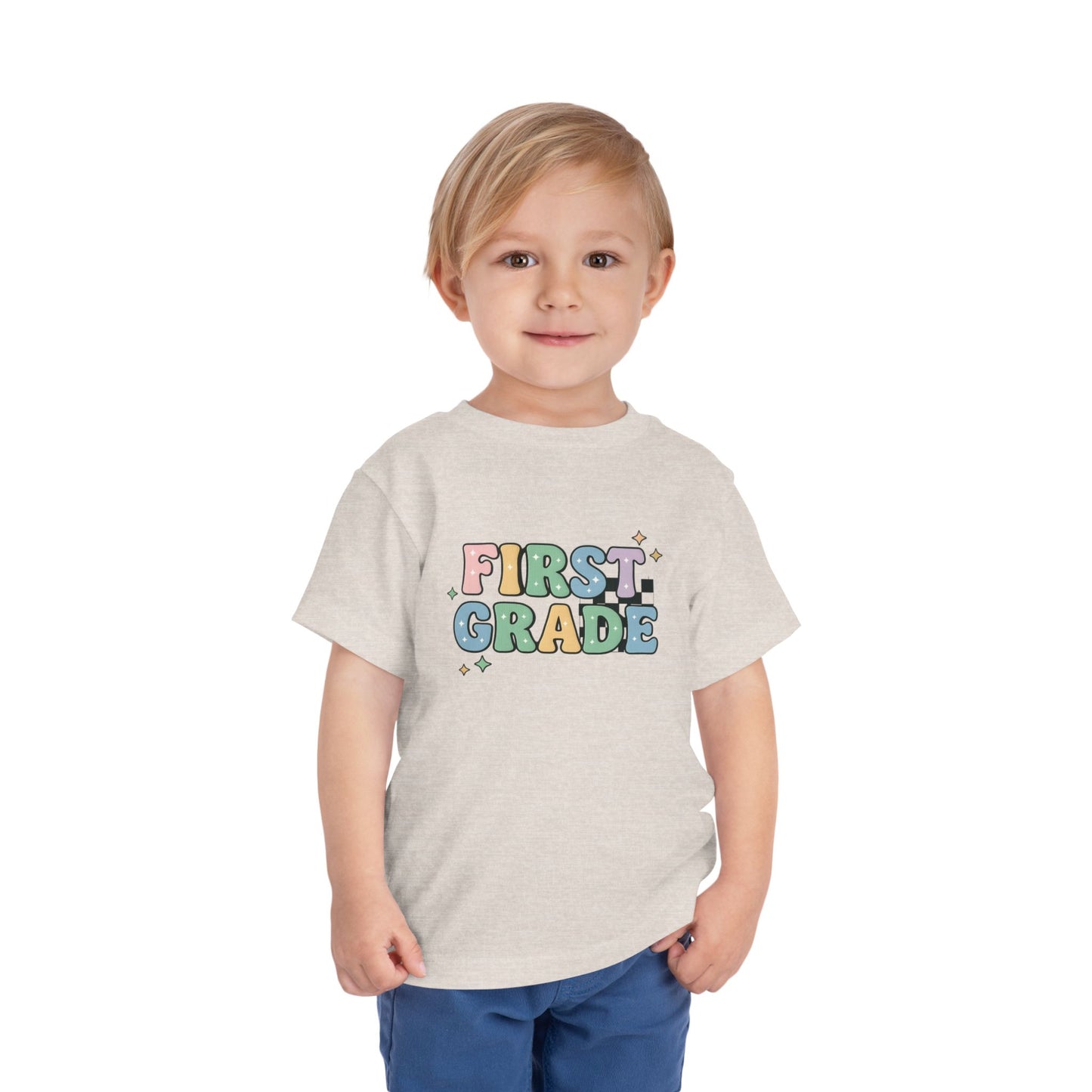 Copy of Happy First Day of School Toddler Tee, Kids School Shirt, Back to School Outfit, Rainbow Graphic Tee, Toddler Gift