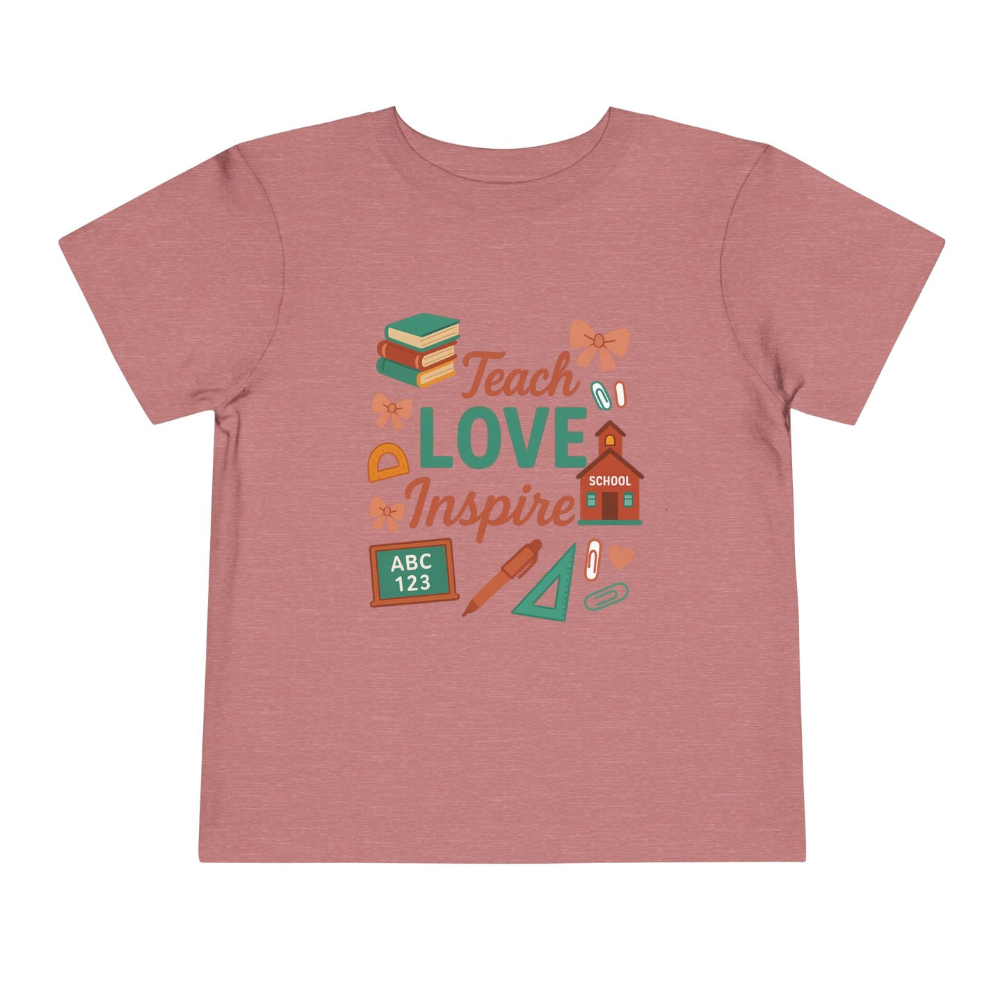 Toddler Tee, Kids School Shirt, Back to School Outfit, Rainbow Graphic Tee, Toddler Gift