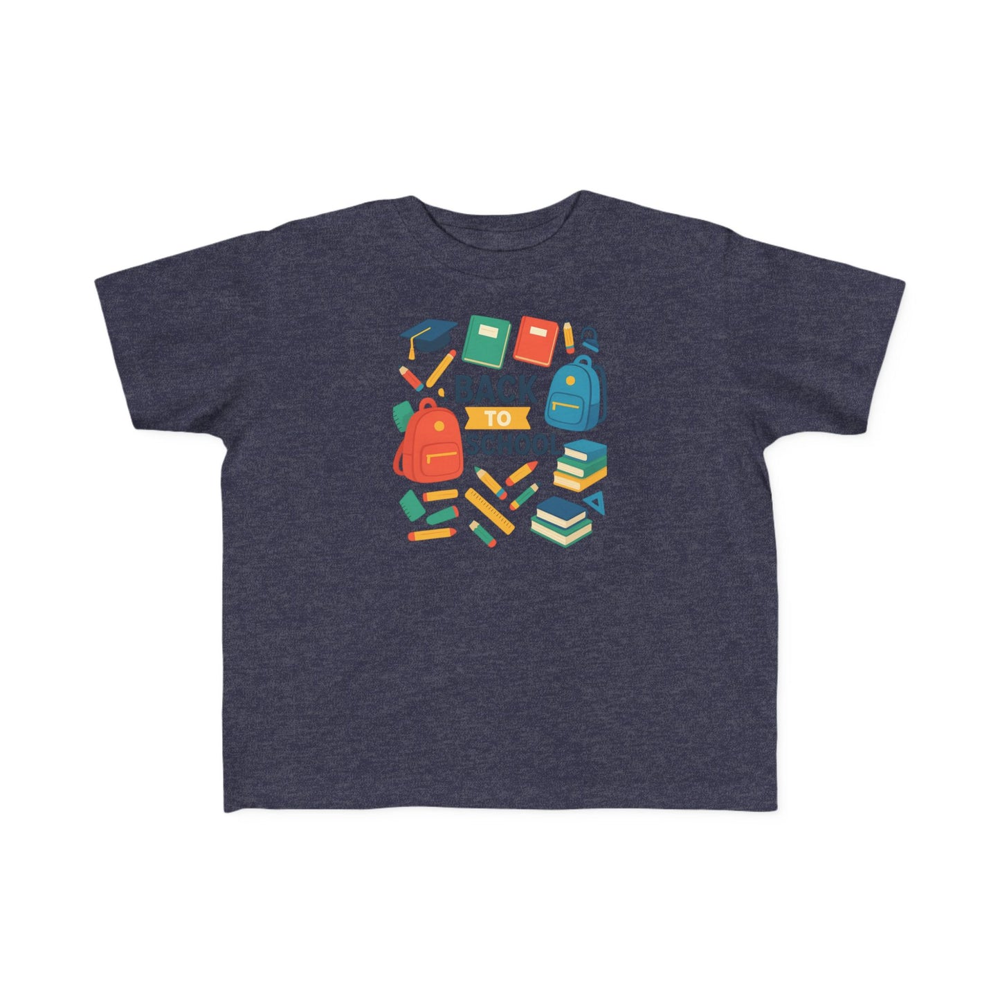 Happy First Day of School Toddler T-Shirt, Cute Kids Tee, Rainbow Design, Back to School Outfit, Toddler Gift