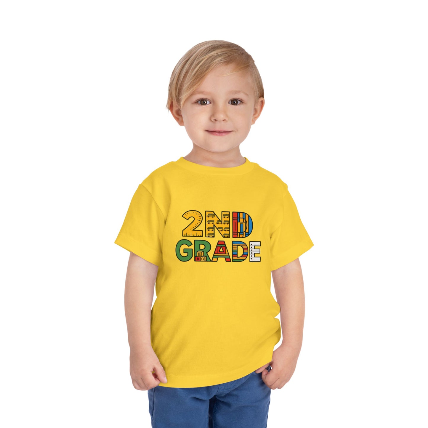 Copy of Happy First Day of School Toddler Tee, Kids School Shirt, Back to School Outfit, Rainbow Graphic Tee, Toddler Gift