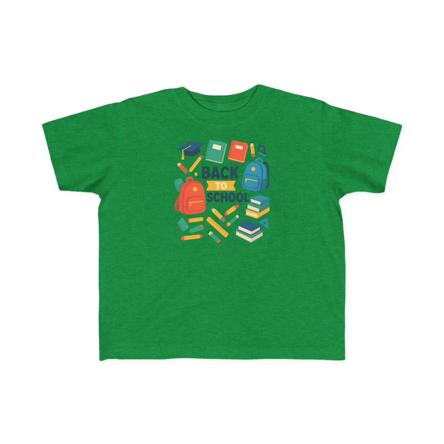 Happy First Day of School Toddler T-Shirt, Cute Kids Tee, Rainbow Design, Back to School Outfit, Toddler Gift