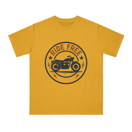 Organic unisex pixel T-shirt, eco-friendly, tech gift.