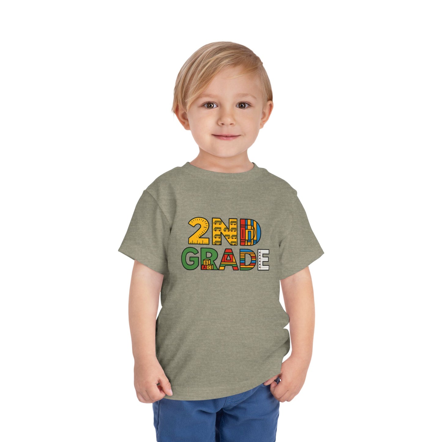 Copy of Happy First Day of School Toddler Tee, Kids School Shirt, Back to School Outfit, Rainbow Graphic Tee, Toddler Gift