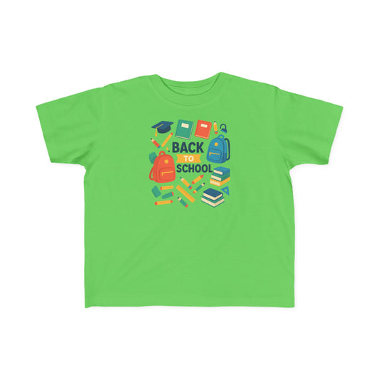 Happy First Day of School Toddler T-Shirt, Cute Kids Tee, Rainbow Design, Back to School Outfit, Toddler Gift