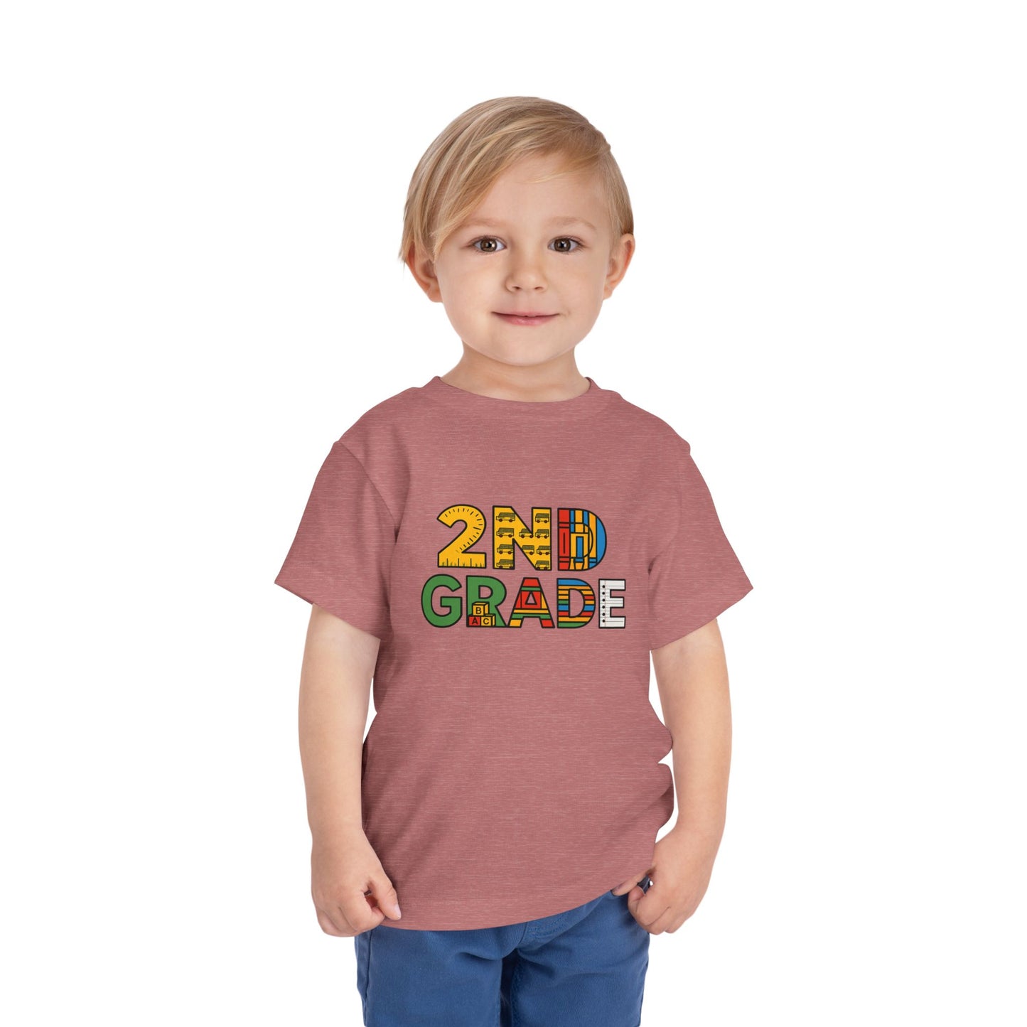 Copy of Happy First Day of School Toddler Tee, Kids School Shirt, Back to School Outfit, Rainbow Graphic Tee, Toddler Gift