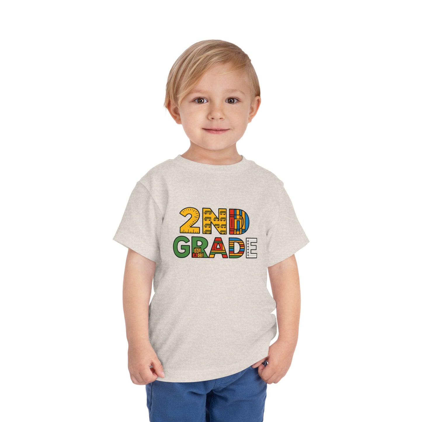 Copy of Happy First Day of School Toddler Tee, Kids School Shirt, Back to School Outfit, Rainbow Graphic Tee, Toddler Gift