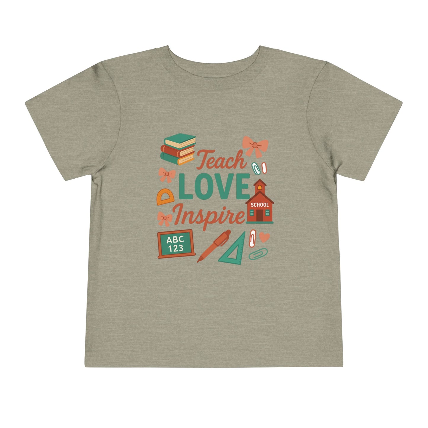Toddler Tee, Kids School Shirt, Back to School Outfit, Rainbow Graphic Tee, Toddler Gift