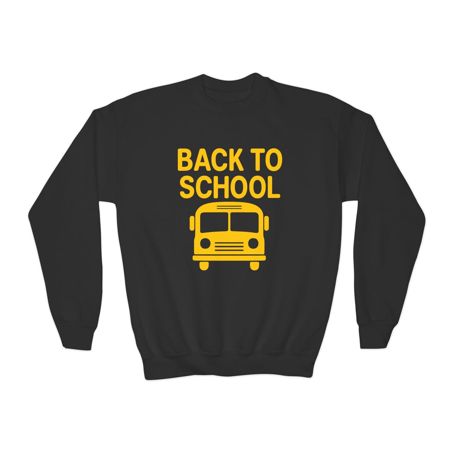 Back to School Youth Crewneck Sweatshirt | Kids Casual Style, School Spirit, Cozy Pullover, Gift for Students, Fun Apparel