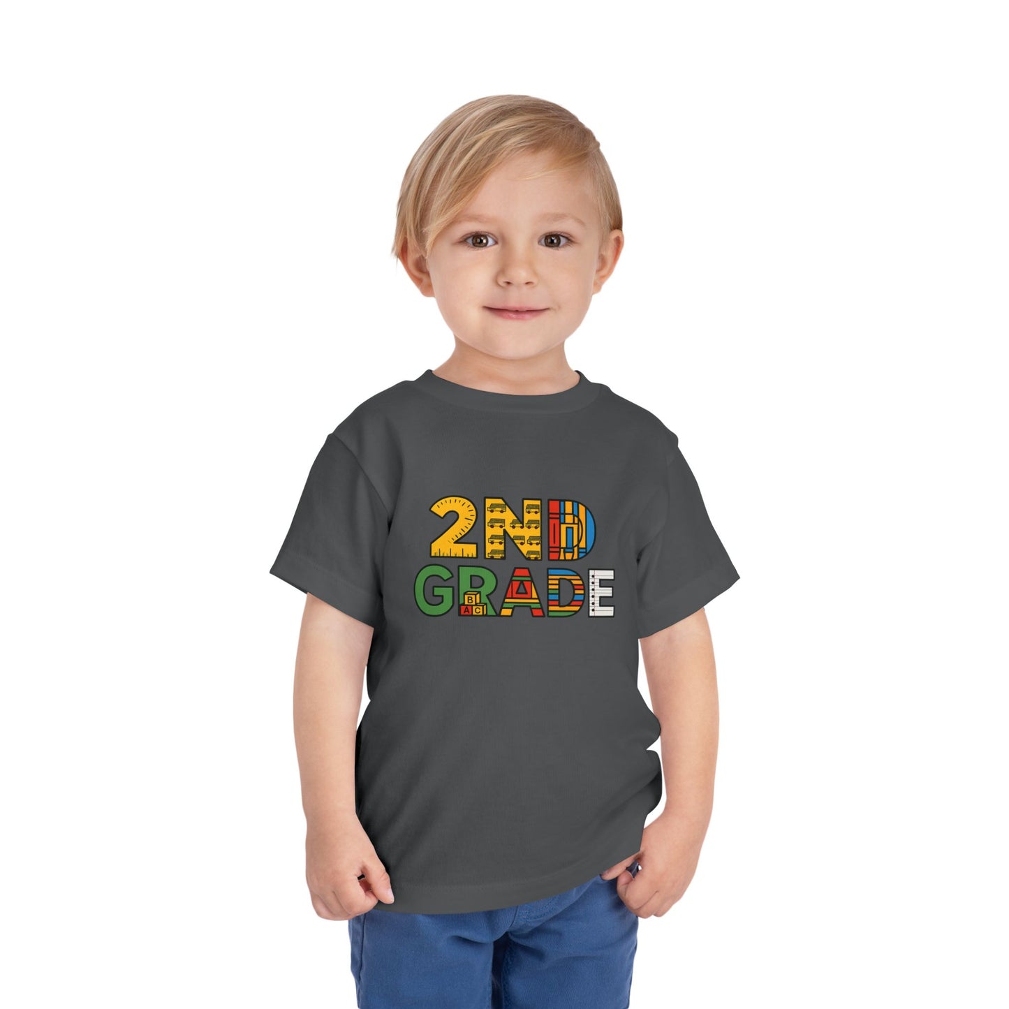 Copy of Happy First Day of School Toddler Tee, Kids School Shirt, Back to School Outfit, Rainbow Graphic Tee, Toddler Gift