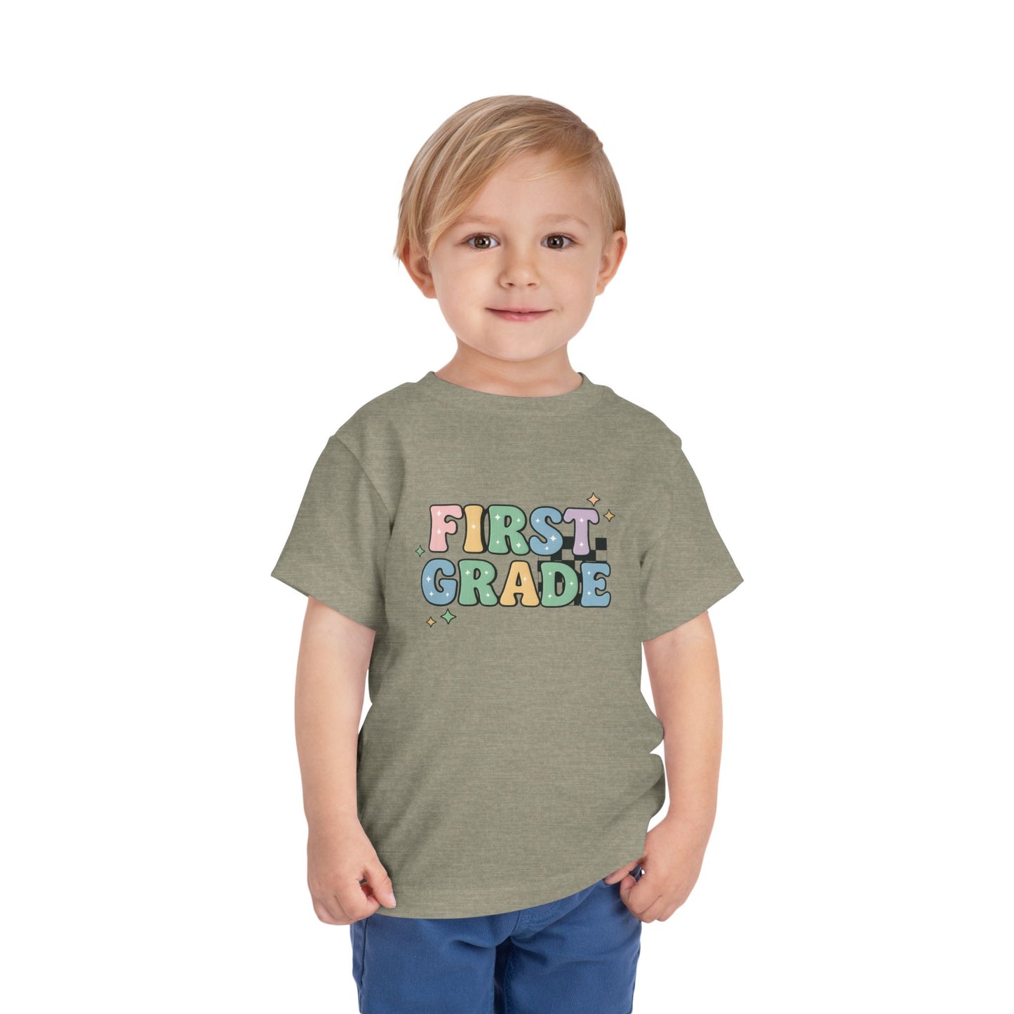 Copy of Happy First Day of School Toddler Tee, Kids School Shirt, Back to School Outfit, Rainbow Graphic Tee, Toddler Gift