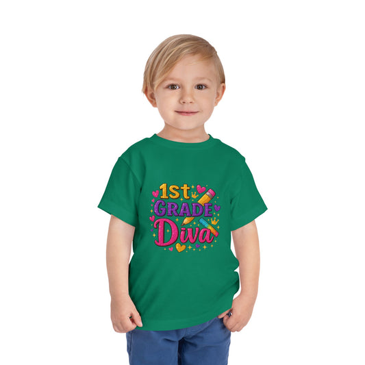 Copy of Happy First Day of School Toddler Tee, Kids School Shirt, Back to School Outfit, Rainbow Graphic Tee, Toddler Gift