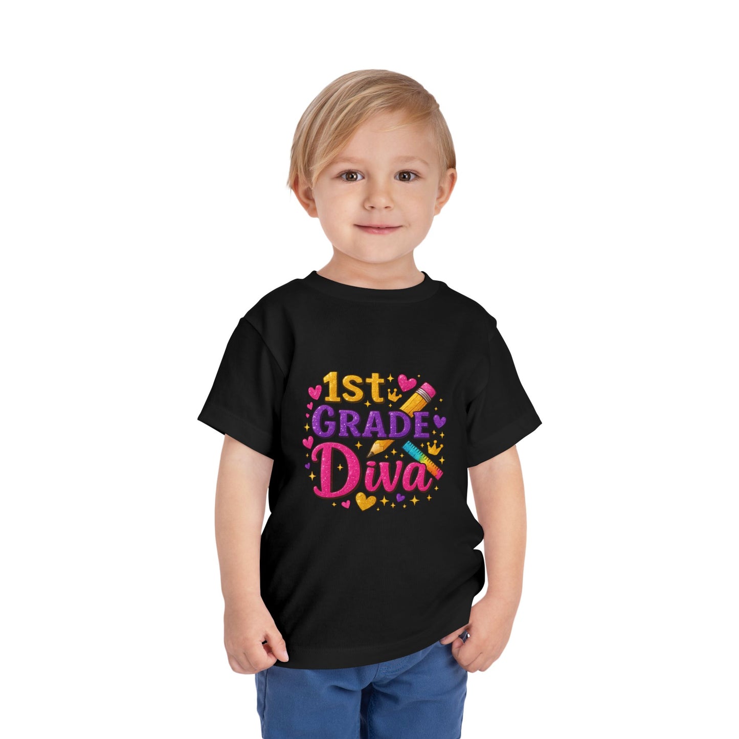 Copy of Happy First Day of School Toddler Tee, Kids School Shirt, Back to School Outfit, Rainbow Graphic Tee, Toddler Gift