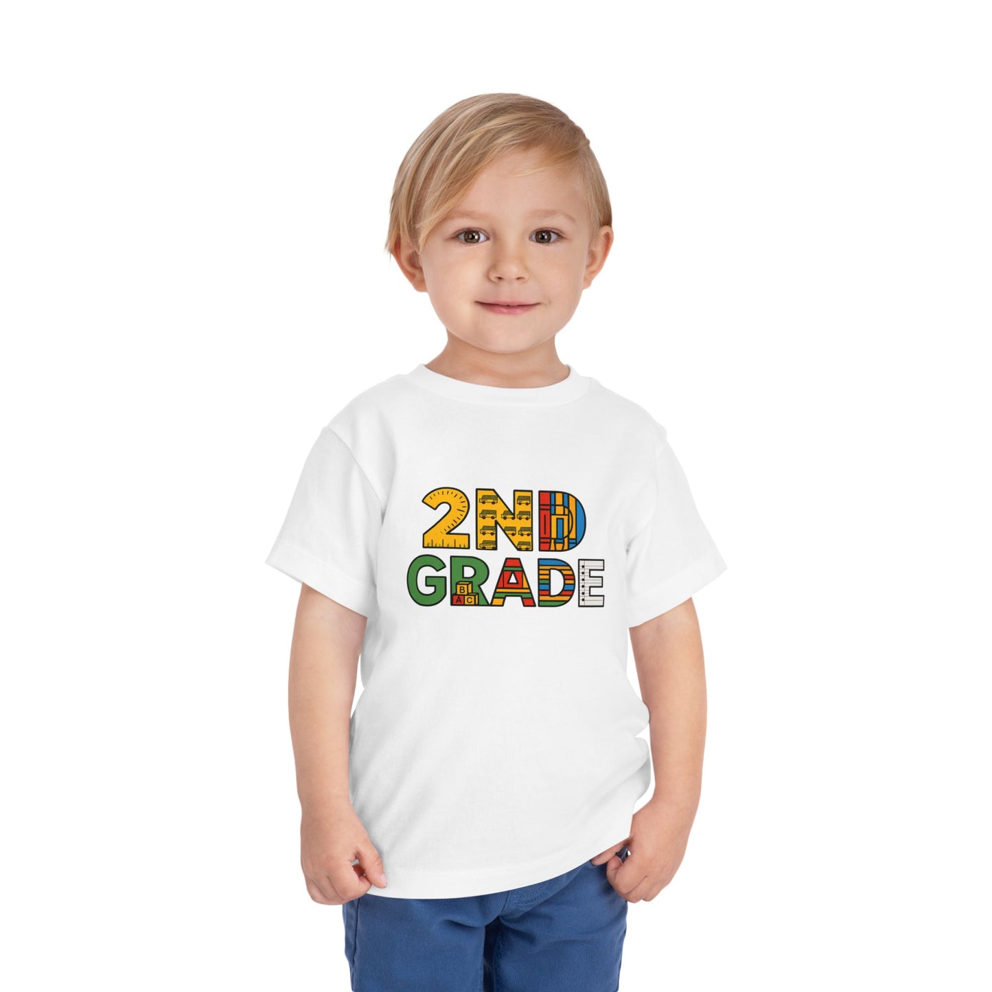 Copy of Happy First Day of School Toddler Tee, Kids School Shirt, Back to School Outfit, Rainbow Graphic Tee, Toddler Gift