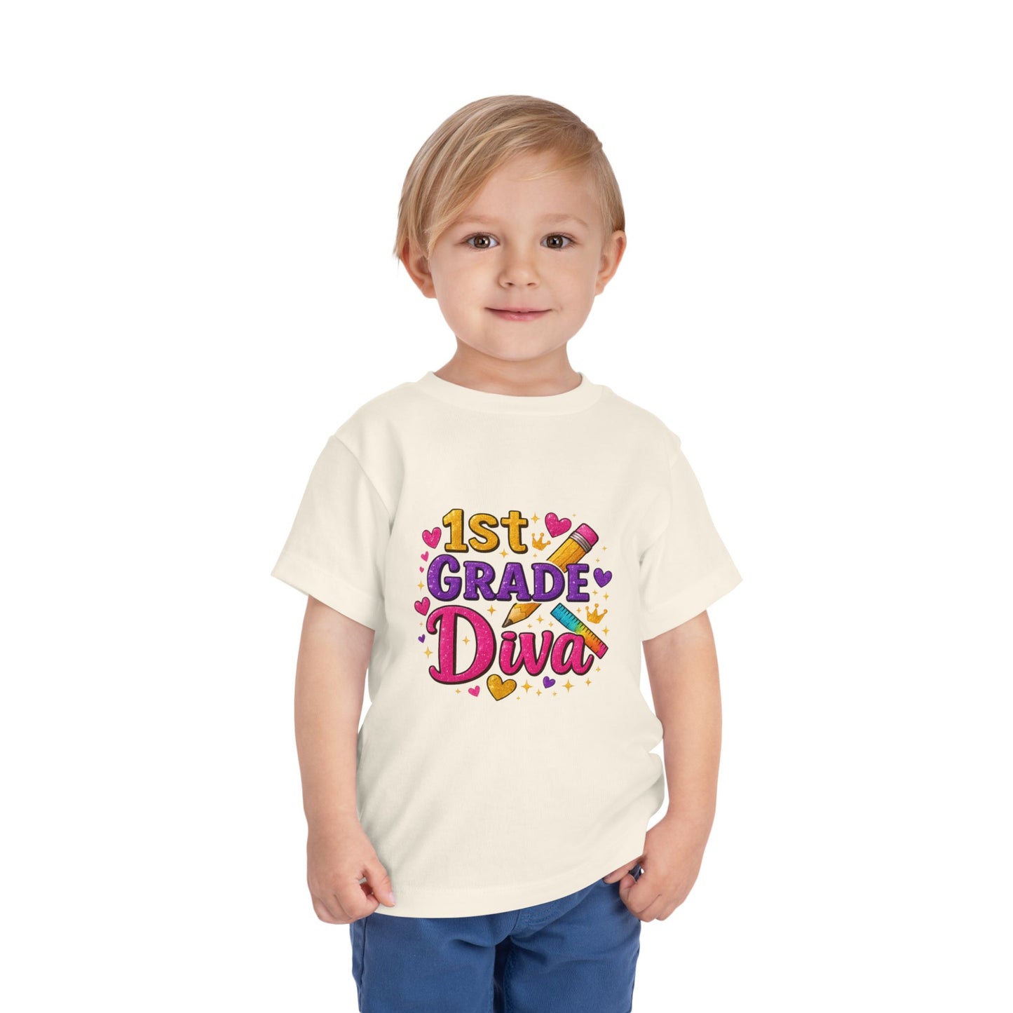 Copy of Happy First Day of School Toddler Tee, Kids School Shirt, Back to School Outfit, Rainbow Graphic Tee, Toddler Gift