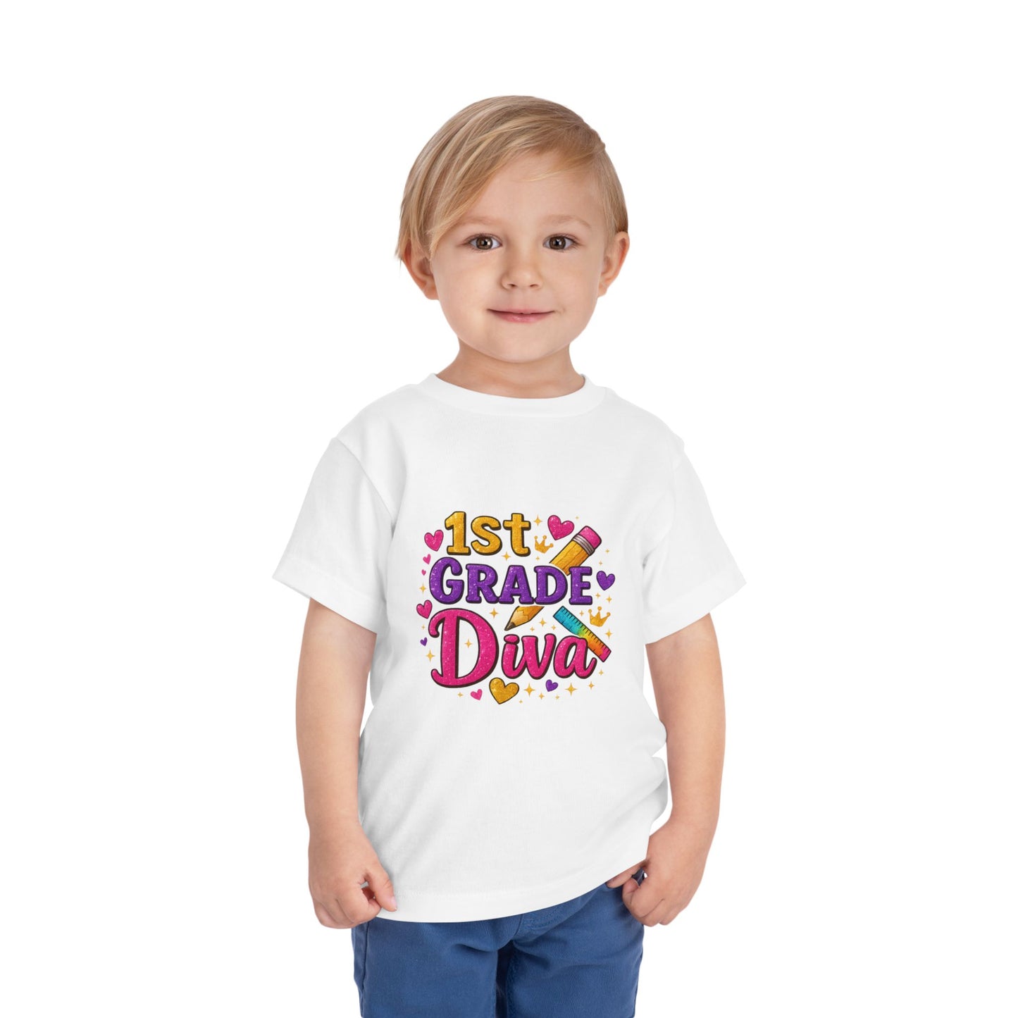 Copy of Happy First Day of School Toddler Tee, Kids School Shirt, Back to School Outfit, Rainbow Graphic Tee, Toddler Gift